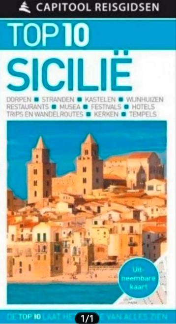 TOP10 SICILIË capitool reisgids Nederlands incl losse kaart beschikbaar voor biedingen