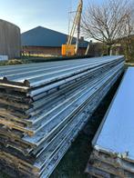 Sandwichpanelen 8 meter lang, Gebruikt, 15 m² of meer, Metaal, Grijs