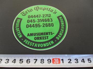 sticker Trio Qupita's Amusementsorkest Nuth Heerlen Stein  beschikbaar voor biedingen