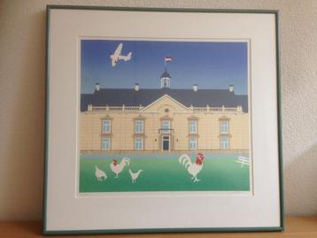 Jurjen Fontein Landhuis Zeefdruk nr. 831/1000 Gesigneerd. beschikbaar voor biedingen