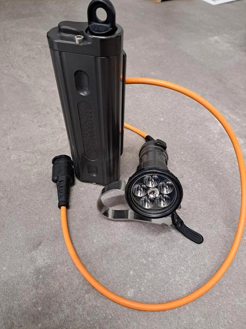 Metalsub kabellamp, Watersport en Boten, Duiken, Zo goed als nieuw, Duiklamp, Ophalen of Verzenden
