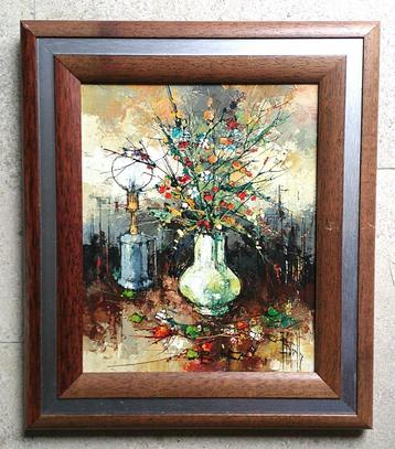 Artistiek bloemstilleven ca.1970 - Franc - ex. Kunsth. Koch beschikbaar voor biedingen