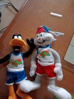 Z.g.a.n.Vintage Looney Tunes stoffen Daffy Duck en Bugs Bunn, Ophalen of Verzenden, Looney Tunes, Zo goed als nieuw, Beeldje of Figuurtje