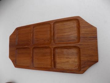 Teak serveertray dienblad vintage retro seventies 1970 beschikbaar voor biedingen