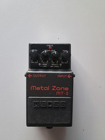 Boss MT-2 Metal Zone Distortion Pedaal beschikbaar voor biedingen
