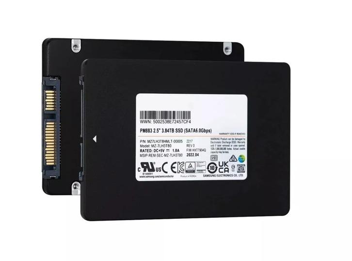Samsung PM883 4TB Enterprise SSD (3,84TB), Computers en Software, Harde schijven, Zo goed als nieuw, Laptop, Intern, SSD, SATA