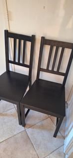 2x ikea Stefan stoel zwart., Ophalen, Gebruikt, Zwart, Twee