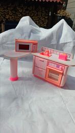 Vintage Barbie keuken/kitchenette uit 1992, Kinderen en Baby's, Speelgoed | Poppen, Ophalen of Verzenden, Zo goed als nieuw, Barbie