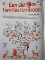 Borduur telpatroon "een sierlijke familiestamboom"  geboorte, Ophalen of Verzenden, Nieuw, Handborduren, Patroon
