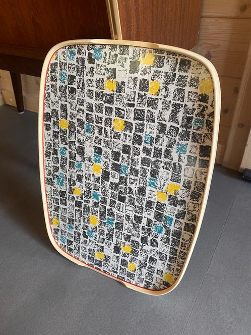 Vintage dienblad, 2-zijdig, jaren 50/60, Verzamelen, Retro, Huis en Inrichting, Verzenden