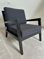 Zwarte stoffen fauteuil Goossens Wonen design (nieuwstaat), Nieuw, 75 tot 100 cm, Modern, 75 tot 100 cm