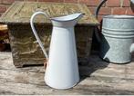 Wit emaille schenkkan, Antiek en Kunst, Ophalen of Verzenden
