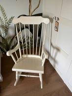 Antieke schommelstoel, Huis en Inrichting, Stoelen, Gebruikt, Wit, Hout, Antiek
