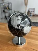 Zwarte Wereldbol met Zilver, Ophalen of Verzenden, Zo goed als nieuw