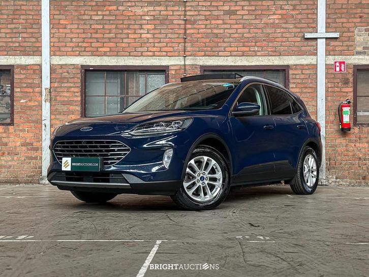 Ford Kuga 2.5 PHEV Titanium X (bj 2021, automaat), Auto's, Ford, Bedrijf, Te koop, Kuga, Overige brandstoffen, MPV, Automaat, Blauw