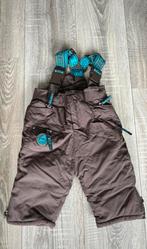 Skibroek 80 sneeuw warm broek ski winter bruin bretels, Kinderen en Baby's, Babykleding | Maat 80, Ophalen of Verzenden, Zo goed als nieuw