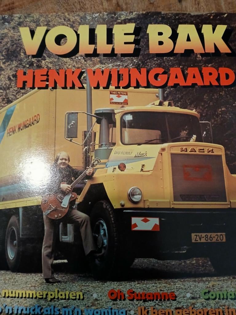 Henk Wijngaard - LP - Volle Bak, Cd's en Dvd's, Vinyl | Nederlandstalig, Ophalen, Gebruikt, 12 inch, Levenslied of Smartlap