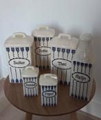 Antieke set voorraadpotten kruidenpotten, Antiek en Kunst, Ophalen of Verzenden