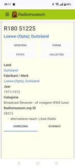 Loewe Opta, Löwe radio R-180, Ophalen, Radio