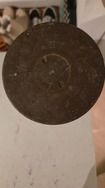 Oude Tankgranaathuls - 1939 beschikbaar voor biedingen