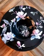 Decoupage schaal, Huis en Inrichting, Woonaccessoires | Vazen, Gebruikt, Overige kleuren, Ophalen of Verzenden, Glas