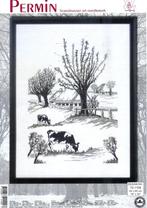 Cado permin borduurpakket weiland met koeien  1109, Hobby en Vrije tijd, Borduren en Borduurmachines, Ophalen of Verzenden, Nieuw