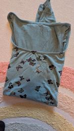 Turquoise vlinder shirt maat L, Kleding | Dames, Blauw, Maat 42/44 (L), Ophalen of Verzenden, Korte mouw