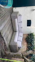 270x270 lounge set drie delen hoek bank, Tuin en Terras, Tuinsets en Loungesets, Ophalen, 5 zitplaatsen, Gebruikt, Rotan