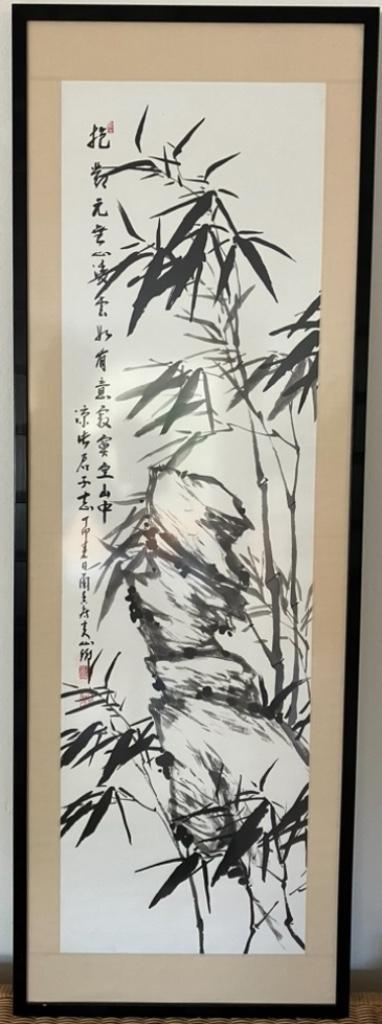 Chinees penseel schilderij Oost-Indische inkt, Antiek en Kunst, Kunst | Schilderijen | Klassiek, Ophalen of Verzenden