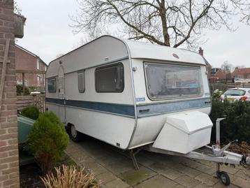 Caravan zonder kenteken