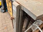 Werkbank zware uitvoering met slijpmachine, Doe-het-zelf en Verbouw, Werkbanken, Ophalen, Gebruikt, 120 tot 170 cm, Bankschroef