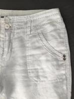 D596 Linnen broek maat 29=M=38/40 wit, Maat 38/40 (M), Wit, DDP, Ophalen of Verzenden