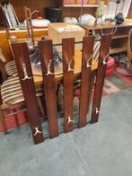 Kapstok jaren 70 teak mid century, Huis en Inrichting, Barren, Ophalen, Gebruikt, ,, ,