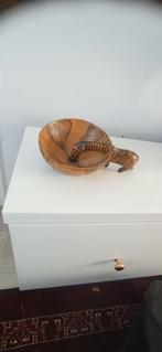 Leuk Handgemaakt Kommetje met Giraffe – Vintage,, Ophalen of Verzenden