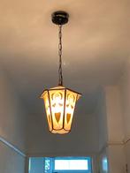 Vintage Hanglamp Glas in lood, Huis en Inrichting, Lampen | Hanglampen, Ophalen, Gebruikt, Glas, Minder dan 50 cm