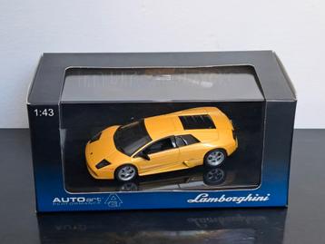 Lamborghini Murcielago V12 geel 1/43 AutoArt , zie adv