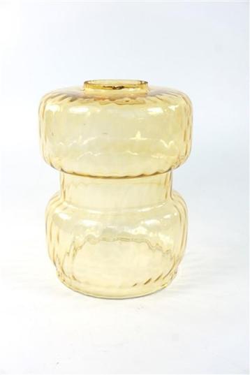 Vintage glazen lampenkap amber beschikbaar voor biedingen