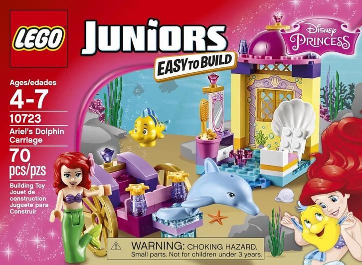 LEGO Juniors 10723 - Ariels dolfijnkoets, Kinderen en Baby's, Speelgoed | Duplo en Lego, Gebruikt, Lego, Complete set, Ophalen of Verzenden
