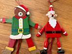 2 Kerstboomhangers, Vintage trekpoppen, Ophalen of Verzenden, Zo goed als nieuw