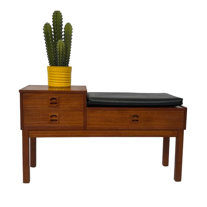 kastje, Huis en Inrichting, Kasten | Ladekasten, Gebruikt, Minder dan 100 cm, 50 tot 100 cm, 25 tot 50 cm, Teakhout, 1 of 2 laden