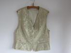Delmod luxe Gilet beige met gouddraad barok print maat 40, Kleding | Dames, Maat 38/40 (M), Beige, DelMod, Ophalen of Verzenden
