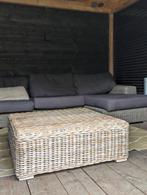 Salontafel buiten riet terras hocker loungebank, Wicker, Ophalen of Verzenden, Zo goed als nieuw