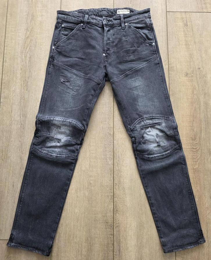 G-Star 5620 3D Ripped Flint Grey Denim 31 32, Kleding | Heren, Spijkerbroeken en Jeans, Nieuw, Overige jeansmaten, Zwart, Ophalen of Verzenden