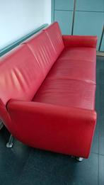 Leolux Rooby bank 3-zits rood, Ophalen, Gebruikt, 150 tot 200 cm, Driepersoons