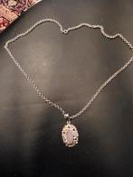 Zilverhalsketting met hanger, Antiek en Kunst, Verzenden, Zilver