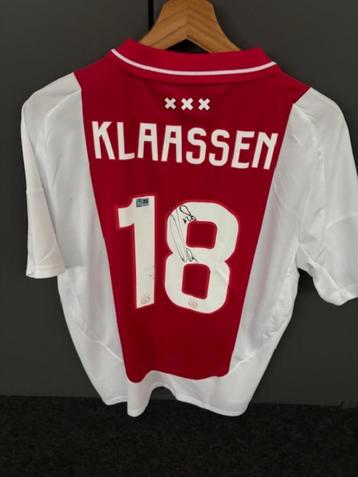 Davy Klaassen gesigneerd AFC Ajax 24/25  Shirt met vlekjes beschikbaar voor biedingen