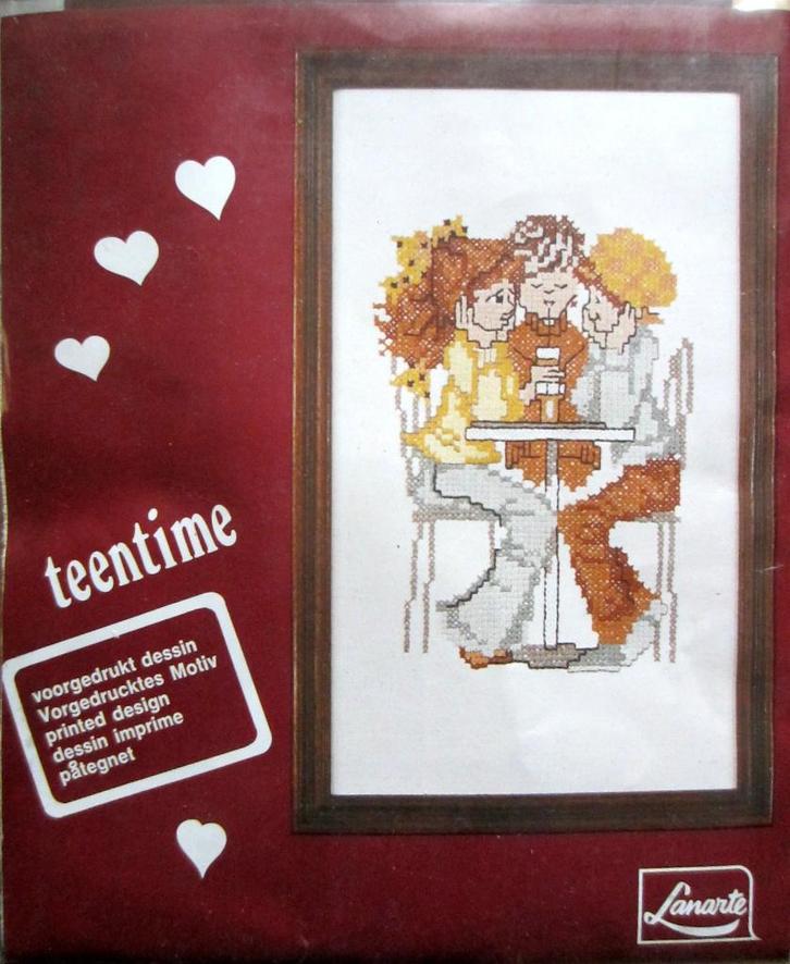 Borduren - compleet borduurpakket lanarte - teentime 34064, Hobby en Vrije tijd, Borduren en Borduurmachines, Zo goed als nieuw