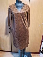 Marie Mero Lederlook Jurk Maat M, Maat 38/40 (M), Marie Mero, Bruin, Ophalen of Verzenden