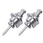 (2pcs) bass guitar locking strap buttons chrome, Moku Custom Guitars, Nieuw, 4613CB, Ophalen of Verzenden
