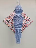 Lampion macrame blauw lengte 80 cm, Ophalen of Verzenden, Nieuw